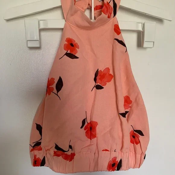 Pink Linen Floral 2-piece Set XS - Picture 10 of 12